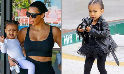 con gái Kim Kardashian,Kim Kardashian,gia đình Kim Kardashian,siêu vòng ba Kim Kardashian