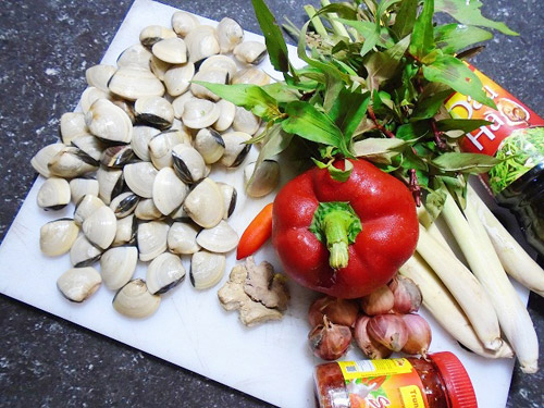 ngao xào sả ớt,cách làm ngao xào sả ớt,ngao xào ngon đậm đà,chế biến ngao xào sả ớt