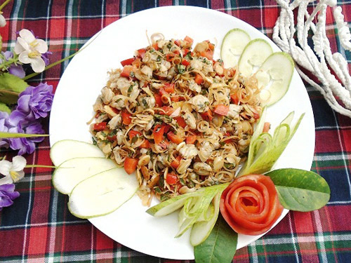ngao xào sả ớt,cách làm ngao xào sả ớt,ngao xào ngon đậm đà,chế biến ngao xào sả ớt