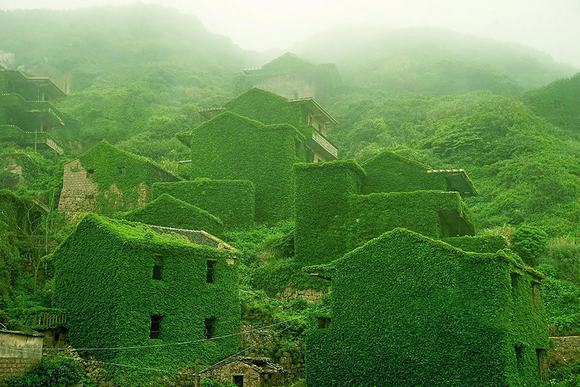 làng chài bỏ hoang, làng chài bỏ hoang ở trung quốc, ngôi làng bỏ hoang, làng chài bỏ hoang tuyệt đẹp, tin ngoi sao