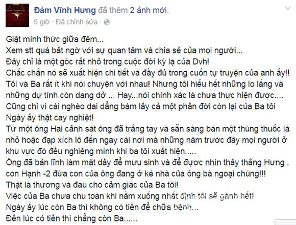 dam vinh hung, cha dam vinh hung, ngay gio cha dam vinh hung, hinh anh cha dam vinh hung, mr dam, ong honag nhac viet, tin tuc sao