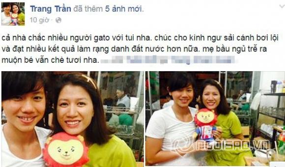 trang tran, trang tran mang bau, trang tran va anh vien, kinh ngu anh vien, anh vien, tin tuc sao