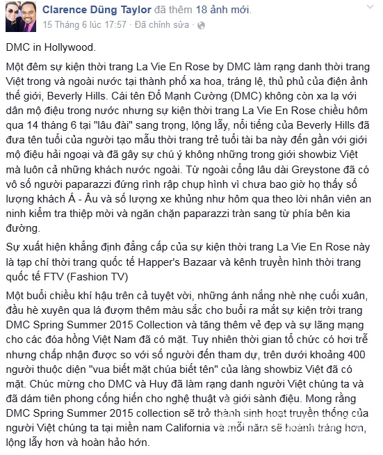 Top 2 American next top model,  Miss Janine Tugonon - Miss Philippines Universe 2012, show xuân hè 2015 La Vie En Rose