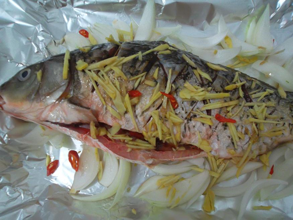 cá nướng giấy bạc,cách làm món cá nướng giấy bạc,món ngon đầu tuần,cá nướng ngon