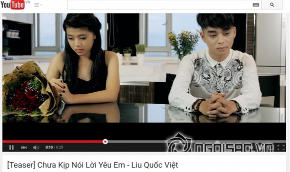 Liu Quốc Việt, liu quoc viet, ca si dep như trai Han, ca si Viet tre trien vong, MV Chưa kịp nói lời yêu em của Liu Quốc Việt