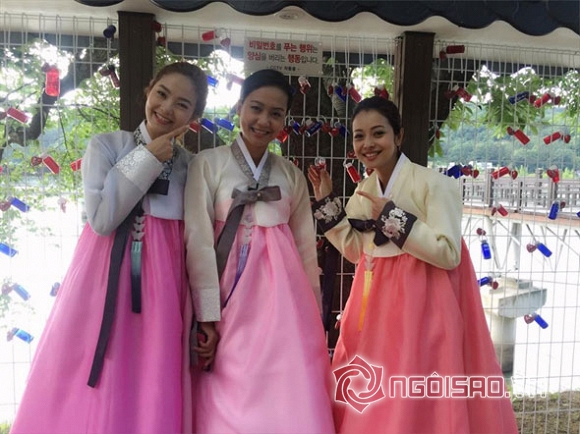 Jennifer Phạm,Jennifer Phạm mặc hanbok,Jennifer Phạm xinh tươi