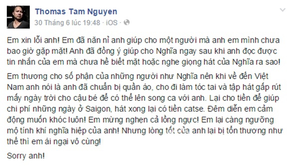 Đàm Vĩnh Hưng,Quang Lê,sao Việt bênh vực Đàm Vĩnh Hưng,Trọng Nghĩa