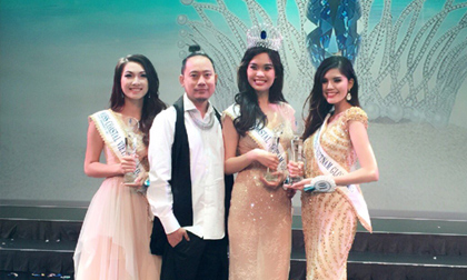 Kim Nguyên, Á hậu Kim Nguyên, Á hậu Kim Nguyên khoe vai trần gợi cảm, Hoa hậu Biển xanh toàn cầu 2015