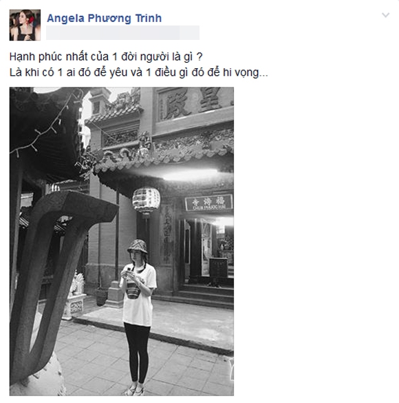Trang Trần,Angela Phương Trinh,Trang Trần nhắc nhở Angela Phương Trinh,Angela Phương Trinh đội mũ khi đi chùa,Angela Phương Trinh quy y cửa phật