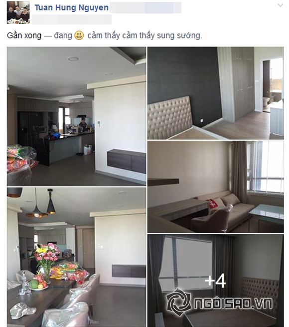 Tuấn Hưng,Tuấn Hưng phấn khích khoe nhà đẹp mới tậu,Tuấn Hưng chia sẻ về nhà mới,Tuấn Hưng mua nhà mới
