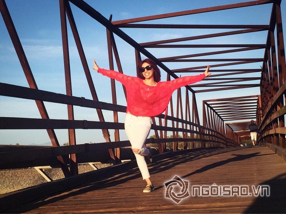 Pha Lê, ca sĩ Pha Lê, Pha Lê đạp xe, Pha Lê ở San Francisco, Pha Lê thả dáng, Pha Lê đẹp mướt mắt, Pha Lê đi xe đạp, tin ngôi sao, tin ngoi sao, Pha Le