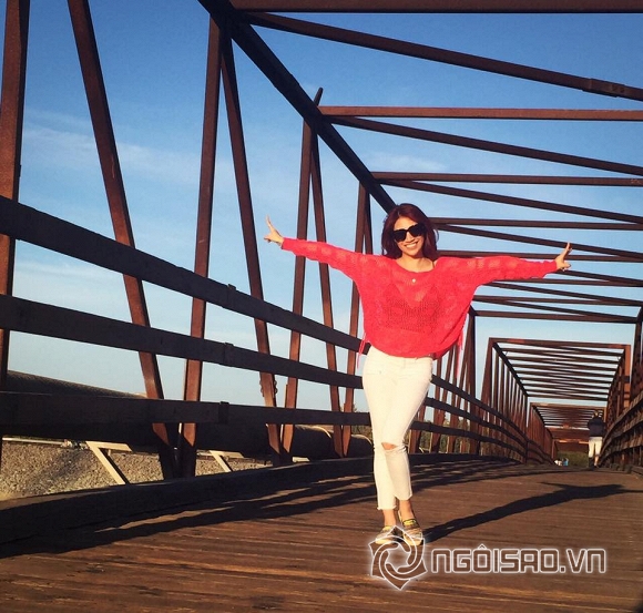 Pha Lê, ca sĩ Pha Lê, Pha Lê đạp xe, Pha Lê ở San Francisco, Pha Lê thả dáng, Pha Lê đẹp mướt mắt, Pha Lê đi xe đạp, tin ngôi sao, tin ngoi sao, Pha Le