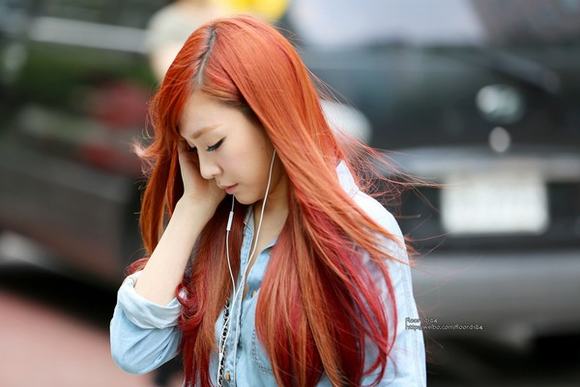 sao Hàn, sao Hàn tóc màu đỏ, sao Hàn tóc đỏ, mỹ nhân Hàn tóc đỏ, tóc màu đỏ, tin ngoi sao