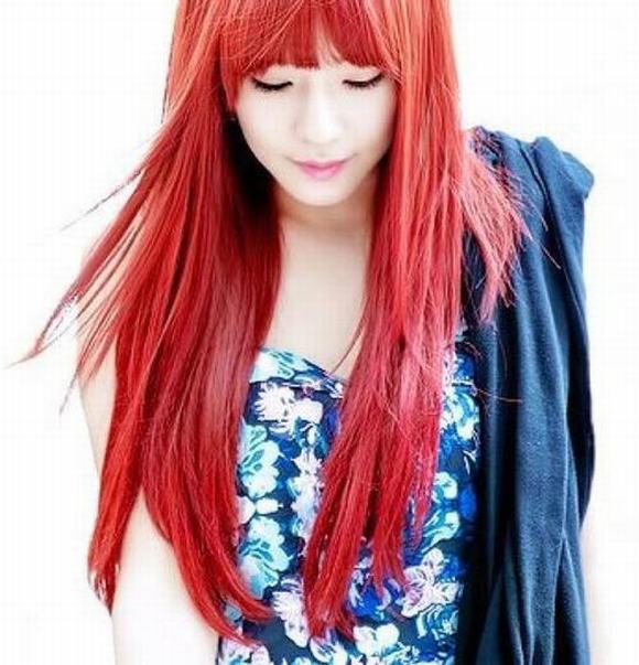 sao Hàn, sao Hàn tóc màu đỏ, sao Hàn tóc đỏ, mỹ nhân Hàn tóc đỏ, tóc màu đỏ, tin ngoi sao