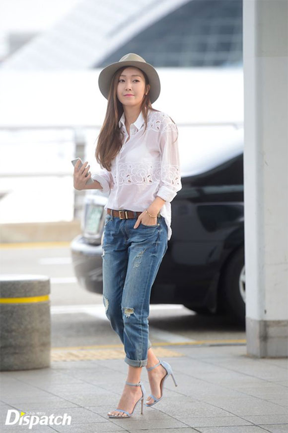 Jessica,phong cách thời trang của Jessica,Jessica snsd,phong cách sân bay của Jessica