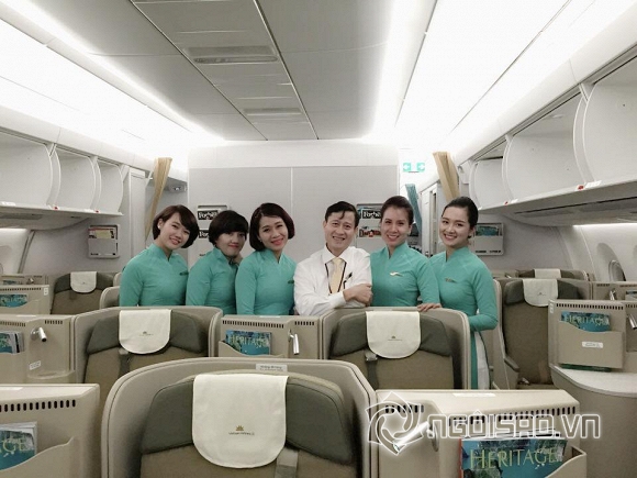 bạn gái Thành Trung, bạn gái Thành Trung mặc đồng phục Vietnam Airlines, đồng phục Vietnam Airlines, tin tuc sao