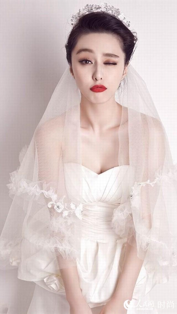 Điểm danh mỹ nhân Hoa ngữ mặc váy cưới đẹp và phong cách, sao hoa ngữ, mỹ nhân hoa ngữ, sao hoa ngữ, phạm băng băng, dương mịch, angela baby, tin ngôi sao 