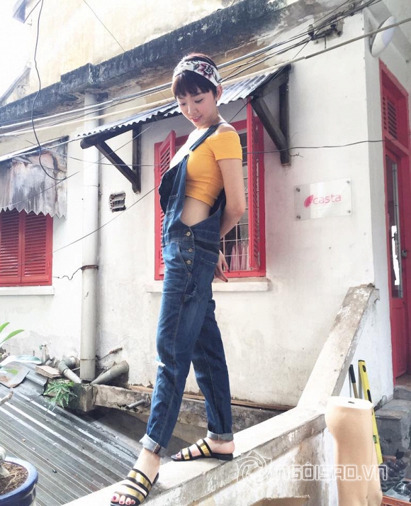 Tóc Tiên, Tóc Tiên như trống choai, Tóc Tiên trèo tường, Tóc Tiên tinh nghịch, ca sĩ Tóc Tiên, tin tuc sao