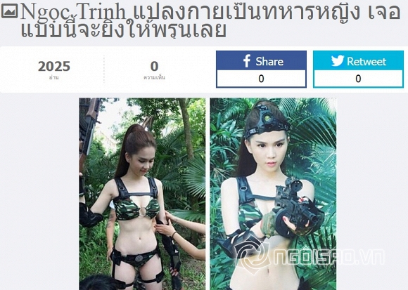 Ngọc Trinh, Linh Chi, Ngọc Trinh được báo Thái ca ngợi, Linh Chi được báo Thái ca ngợi, Ngọc Trinh trên báo Thái