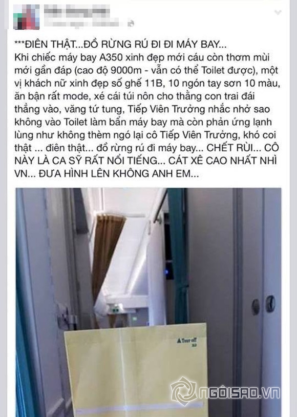 nữ ca sĩ Việt,nữ ca sĩ việt cho con đi vệ sinh trên máy bay,nữ ca sĩ lệ quyên,ca sĩ việt cho con đi vệ sinh trên máy bay