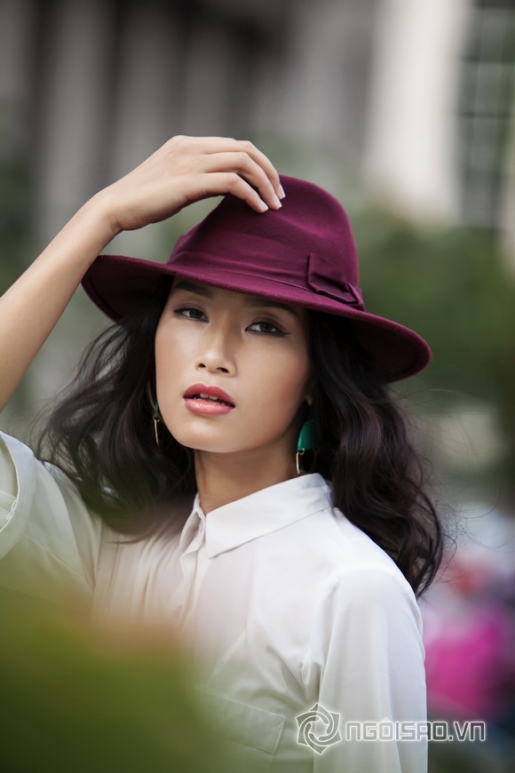 Trang khieu,nguoi mau trang khieu,quan quan vietnam's next top model,trang khieu street style tren pho sai gon,trang khieu ca tinh