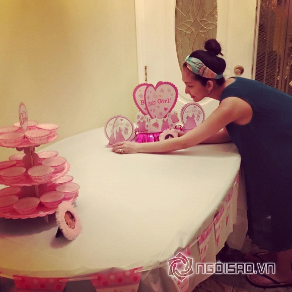 Kim Hiền, gia đình Kim Hiền, bà bầu Kim Hiền, Kim Hiền chuẩn bị sinh con, tin tuc sao, Kim Hiền chuẩn bị baby shower