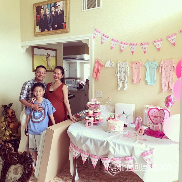 Kim Hiền, gia đình Kim Hiền, bà bầu Kim Hiền, Kim Hiền chuẩn bị sinh con, tin tuc sao, Kim Hiền chuẩn bị baby shower