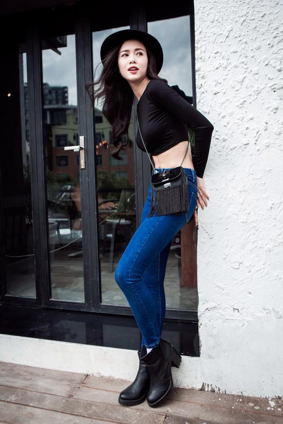 Vu ngoc anh,nguoi dep vu ngoc anh,vu ngoc anh street style xuong pho,vu ngoc anh ca tinh,vu ngoc anh khoe khoan