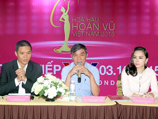 Hoa hậu Hoàn vũ Việt Nam 2015, Ban tổ chức Hoa hậu hoàn vũ Việt Nam , Họp báo Ban tổ chức Hoa hậu hoàn vũ Việt Nam 