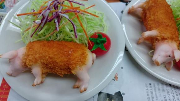món lợn nguyên con,món ăn kinh dị tại Nhật Bản,ẩm thực Nhật Bản,món ăn Nhật Bản,thịt lợn Nhật Bản