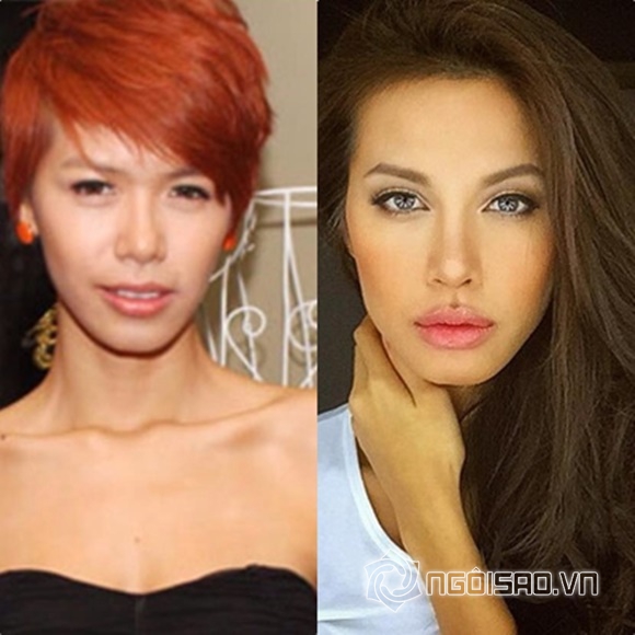 Mẫu Việt giống Angelina Jolie, siêu mẫu Minh Tú, Mẫu Việt giống Angelina Jolie phủ nhận thông tin phẫu thuật thẩm mỹ, Minh Tú, Mau Viet  Angelina Jolie
