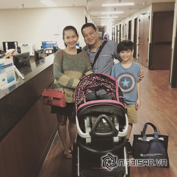 Kim Hiền,mẹ con Kim Hiền,Kim Hiền xuất viện trở về nhà,Kim Hiền sinh con gái,Sonic,chồng Kim Hiền,Kim Hiền sinh con ở Mỹ