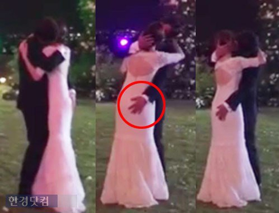 Bae Yong Joon,Bae Yong Joon bị chỉ trích,bàn tay hư hỏng của Bae Yong Joon,Bae Yong Joon khiêu vũ với cô dâu,Bae Yong Joon sờ soạng vợ