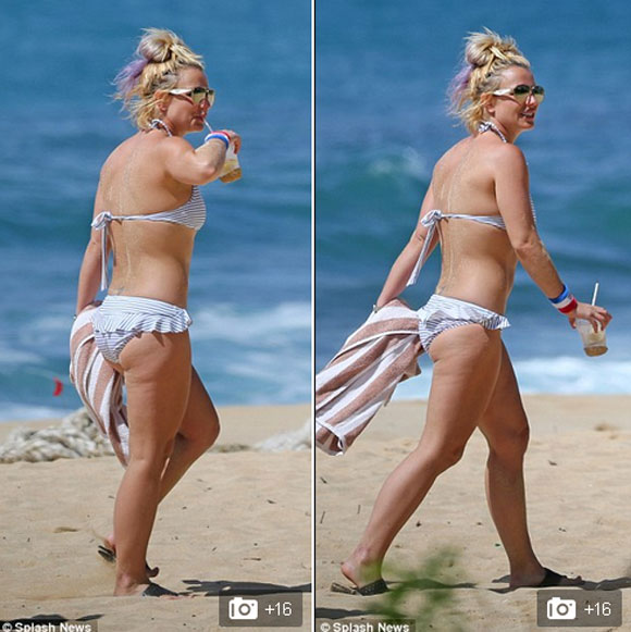 Britney Spears,Britney Spears khoe dáng,Britney Spears diện bikini,Britney Spears bụng béo, Britney Spears bất ngờ thon gọn