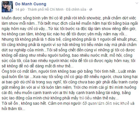 Đỗ Mạnh Cường, Đỗ Mạnh Cường bị chơi ngải, Đỗ Mạnh Cường lên tiếng, nhà thiết kế Đỗ Mạnh Cường, sao chơi ngải, sao bị chơi ngải, tin ngôi sao, tin ngoi sao, Do Manh Cuong, Do Manh Cuong bi choi ngai