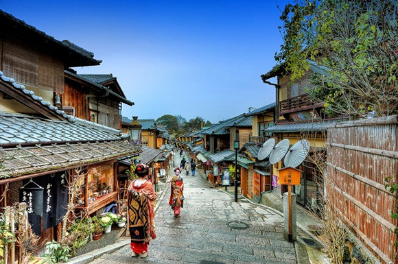 con phố đi bộ,con phố đi bộ nổi tiếng nhất châu Á,phố cổ Hội An,phố cổ Hà Nội,Đại Nghiên cổ trấn,chợ Nishiki,phố Takeshita,quận Higashiyama
