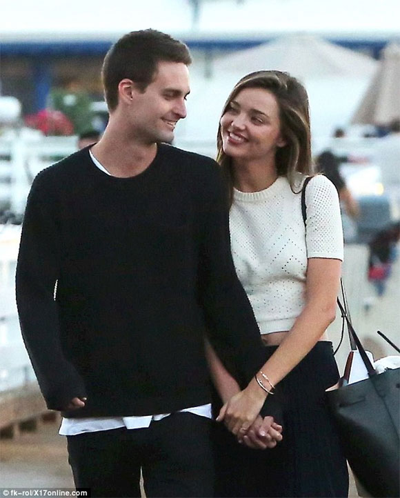 Miranda Kerr,Miranda Kerr và người tình tỷ phú,Miranda Kerr và Evan Spiegel