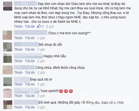 Trang Trần,con sắp sinh của Trang Trần được tặng quần áo,Trang Trần khoe quần áo của con sắp sinh,Trang Trần mang thai ở tháng thứ 6,Trang Trần mang thai con gái đầu lòng