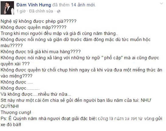 dam vinh hung, dam vinh hung va nhu quynh, ca si hai ngoai nhu quynh, nhu quynh bi che bai nhan sac, nhu quynh gia xau, nhu quynh va dam vinh hung, mr dam, tin tuc sao