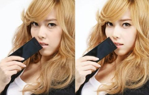 nhóm nhạc snsd,snsd ảnh photoshop,ảnh trước và sau photoshop của snsd
