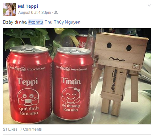 Coca-Cola, Coca-Cola in tên riêng, trao cảm xúc