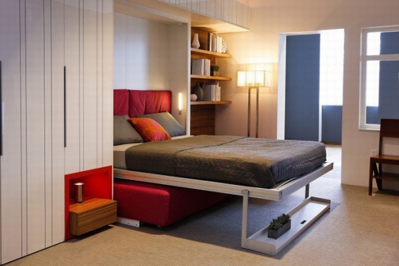 giường gấp, giường gấp tuyệt đẹp,  tiết kiệm không gian, nội thất, nhà đẹp