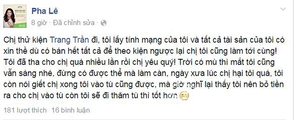 Dương Yến Ngọc, Dương Yến Ngọc tranh chấp, Trang Trần, Dương Yến Ngọc Trang Trần, Pha Lê, tin tuc sao