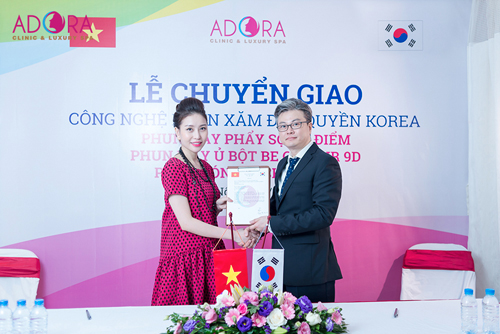 Lam Cúc, Xu hướng phun xăm đỉnh cao Châu Á, Adora spa