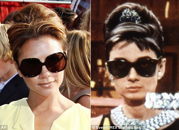 Victoria Beckham, tóc mái giống Audrey Hepburn,phong cách thời trang của Victoria Beckham,Victoria Beckham tóc mới