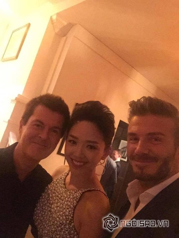 Tóc Tiên,Lý Quí Khánh,Tóc Tiên ăn tối cùng David Beckham,Lý Quí Khánh ăn tối cùng David Beckham,David Beckham,Tóc Tiên sành điệu,sao Việt