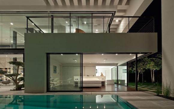 bể bơi trong nhà, bể bơi đẹp, xây bể bơi hiện đại, nhà đẹp