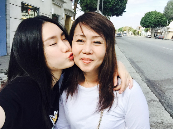 Ca sĩ Mỹ An , Ca sĩ Mỹ An tại Mỹ, Ca sĩ Mỹ An học nhạc cùng Lis Lewis, mỹ an và mẹ