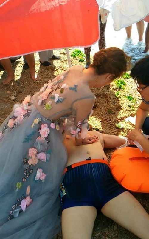 gác việc cưới cứu người, cô dâu cứu người đuối nước, đuối nước ở trung quốc