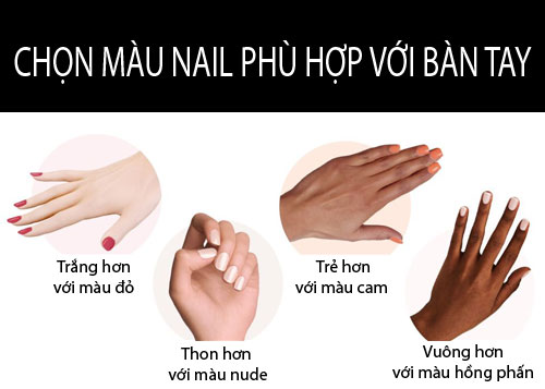 Chọn màu nail, Chọn màu nail phù hợp, sơn móng tay đẹp, xu hướng sơn móng tay